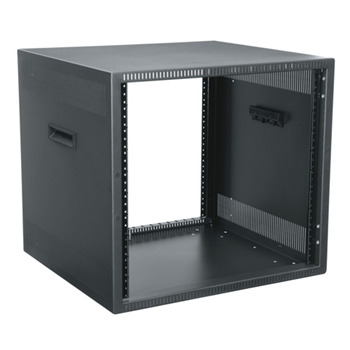 DTRK-1218 DTRK SERIES DESKTOP RACK - NO DOORS / 12 RU /18.5" USABLE DEPTH / 300 LBS LOAD CAPACITY / BLACK